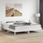 vidaXL Estructura de cama con cabecero madera de pino blanco 200x200cm