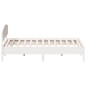 vidaXL Estructura de cama con cabecero madera de pino blanco 200x200cm