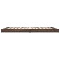 vidaXL Estructura cama madera ingeniería metal marrón roble 200x200 cm vidaXL Estructura cama madera ingeniería metal marrón roble 200x200 cm