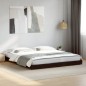 vidaXL Estructura de cama madera de ingeniería y metal negro 200x200cm vidaXL Estructura de cama madera de ingeniería y metal negro 200x200cm