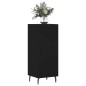 vidaXL Aparador de madera contrachapada negro 34,5x34x90 cm vidaXL Aparador de madera contrachapada negro 34,5x34x90 cm