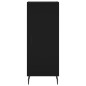 vidaXL Aparador de madera contrachapada negro 34,5x34x90 cm vidaXL Aparador de madera contrachapada negro 34,5x34x90 cm