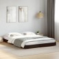 vidaXL Estructura de cama madera de ingeniería y metal negro 120x190cm vidaXL Estructura de cama madera de ingeniería y metal negro 120x190cm