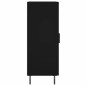 vidaXL Aparador de madera contrachapada negro 34,5x34x90 cm vidaXL Aparador de madera contrachapada negro 34,5x34x90 cm