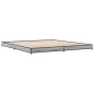 vidaXL Estructura cama madera ingeniería metal gris Sonoma 160x200 cm vidaXL Estructura cama madera ingeniería metal gris Sonoma 160x200 cm