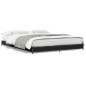 vidaXL Estructura de cama madera de ingeniería y metal negro 120x200cm vidaXL Estructura de cama madera de ingeniería y metal negro 120x200cm