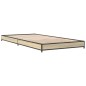 vidaXL Estructura cama madera ingeniería metal roble Sonoma 75x190 cm vidaXL Estructura cama madera ingeniería metal roble Sonoma 75x190 cm