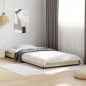 vidaXL Estructura cama madera ingeniería metal roble Sonoma 75x190 cm vidaXL Estructura cama madera ingeniería metal roble Sonoma 75x190 cm