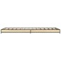 vidaXL Estructura cama madera ingeniería metal roble Sonoma 75x190 cm vidaXL Estructura cama madera ingeniería metal roble Sonoma 75x190 cm