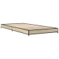 vidaXL Estructura cama madera ingeniería metal roble Sonoma 75x190 cm vidaXL Estructura cama madera ingeniería metal roble Sonoma 75x190 cm