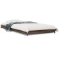 vidaXL Estructura cama madera ingeniería metal marrón roble 90x190 cm vidaXL Estructura cama madera ingeniería metal marrón roble 90x190 cm