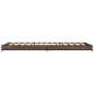 vidaXL Estructura cama madera ingeniería metal marrón roble 90x190 cm vidaXL Estructura cama madera ingeniería metal marrón roble 90x190 cm