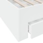 vidaXL Cama con cajones madera de ingeniería blanco 135x190 cm vidaXL Cama con cajones madera de ingeniería blanco 135x190 cm