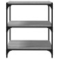 vidaXL Estantería contrachapada y acero gris Sonoma 60x33x70,5 cm vidaXL Estantería contrachapada y acero gris Sonoma 60x33x70,5 cm