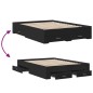 vidaXL Cama con cajones madera de ingeniería negro 120x190 cm vidaXL Cama con cajones madera de ingeniería negro 120x190 cm