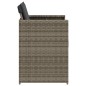 vidaXL Sillones de jardín con cojines 4 uds ratán sintético gris vidaXL Sillones de jardín con cojines 4 uds ratán sintético gris