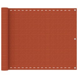 vidaXL Toldo para balcón HDPE naranja 75x300 cm 
