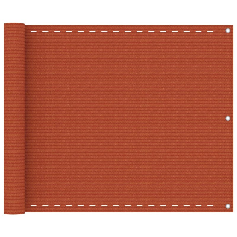 vidaXL Toldo para balcón HDPE naranja 75x300 cm vidaXL Toldo para balcón HDPE naranja 75x300 cm
