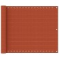 vidaXL Toldo para balcón HDPE naranja 75x300 cm vidaXL Toldo para balcón HDPE naranja 75x300 cm