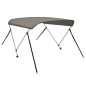 vidaXL Toldo bimini de 2 arcos gris 178x138x96 cm vidaXL Toldo bimini de 2 arcos gris 178x138x96 cm