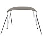 vidaXL Toldo bimini de 2 arcos gris 178x138x96 cm vidaXL Toldo bimini de 2 arcos gris 178x138x96 cm