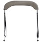 vidaXL Toldo bimini de 2 arcos gris 178x138x96 cm vidaXL Toldo bimini de 2 arcos gris 178x138x96 cm