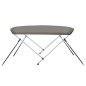 vidaXL Toldo bimini de 2 arcos gris 178x138x96 cm vidaXL Toldo bimini de 2 arcos gris 178x138x96 cm