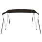 vidaXL Toldo bimini de 3 arcos negro 184x170x133 cm vidaXL Toldo bimini de 3 arcos negro 184x170x133 cm