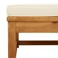 vidaXL Taburete de jardín con cojines madera maciza de acacia vidaXL Taburete de jardín con cojines madera maciza de acacia