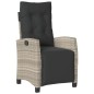 vidaXL Set comedor jardín 7 pzas y cojines ratán sintético gris claro vidaXL Set comedor jardín 7 pzas y cojines ratán sintético gris claro