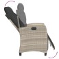 vidaXL Set comedor jardín 7 pzas y cojines ratán sintético gris claro vidaXL Set comedor jardín 7 pzas y cojines ratán sintético gris claro