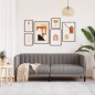 vidaXL Sofá de 2 plazas tela gris taupe vidaXL Sofá de 2 plazas tela gris taupe