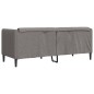 vidaXL Sofá de 2 plazas tela gris taupe vidaXL Sofá de 2 plazas tela gris taupe