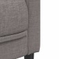 vidaXL Sofá de 2 plazas tela gris taupe vidaXL Sofá de 2 plazas tela gris taupe