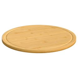 vidaXL Tablas de cortar 6 uds bambú Ø40x1,5 cm