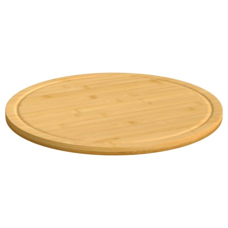 vidaXL Tablas de cortar 6 uds bambú Ø40x1,5 cm
