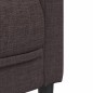 vidaXL Juego de sofás 2 piezas tela marrón oscuro vidaXL Juego de sofás 2 piezas tela marrón oscuro
