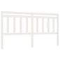 vidaXL Cabecero de cama madera maciza de pino blanco 206x4x100 cm vidaXL Cabecero de cama madera maciza de pino blanco 206x4x100 cm