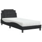 vidaXL Cama con colchón cuero sintético negro 90x190 cm vidaXL Cama con colchón cuero sintético negro 90x190 cm