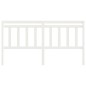 vidaXL Cabecero de cama madera maciza de pino blanco 206x4x100 cm vidaXL Cabecero de cama madera maciza de pino blanco 206x4x100 cm