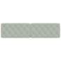 vidaXL Cabecero de cama acolchado terciopelo gris claro 200 cm vidaXL Cabecero de cama acolchado terciopelo gris claro 200 cm