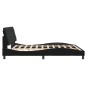 vidaXL Estructura de cama con cabecero de terciopelo negro 180x200 cm vidaXL Estructura de cama con cabecero de terciopelo negro 180x200 cm