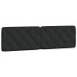 vidaXL Estructura de cama con cabecero de terciopelo negro 180x200 cm vidaXL Estructura de cama con cabecero de terciopelo negro 180x200 cm