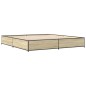 vidaXL Estructura cama madera ingeniería metal roble Sonoma 200x200 cm vidaXL Estructura cama madera ingeniería metal roble Sonoma 200x200 cm