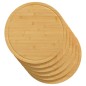 vidaXL Tablas de cortar 6 uds bambú Ø40x1,5 cm vidaXL Tablas de cortar 6 uds bambú Ø40x1,5 cm