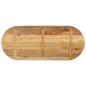 vidaXL Tablero de mesa ovalado madera maciza mango rugosa 120x50x2,5cm vidaXL Tablero de mesa ovalado madera maciza mango rugosa 120x50x2,5cm
