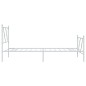 vidaXL Estructura cama metal con cabecero y pie cama blanca 90x200 cm vidaXL Estructura cama metal con cabecero y pie cama blanca 90x200 cm