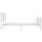 vidaXL Estructura cama metal cabecero y estribo blanco 140x190 cm vidaXL Estructura cama metal cabecero y estribo blanco 140x190 cm