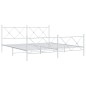 vidaXL Estructura cama metal con cabecero y pie cama blanco 183x213 cm vidaXL Estructura cama metal con cabecero y pie cama blanco 183x213 cm