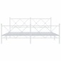 vidaXL Estructura cama metal con cabecero y pie cama blanco 183x213 cm vidaXL Estructura cama metal con cabecero y pie cama blanco 183x213 cm